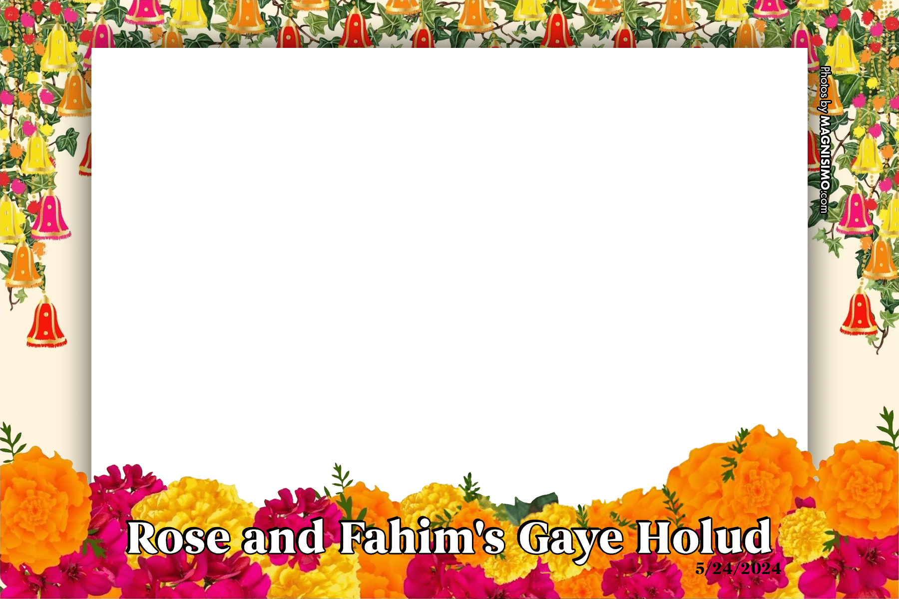 Rose And Fahim Gaye Holud Frame